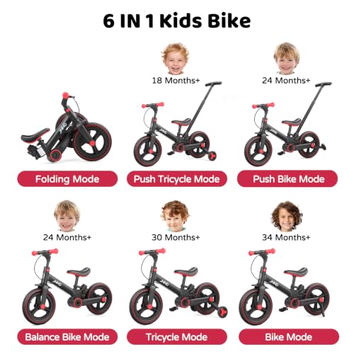 Kinderly™ 6-in-1 Grow-With-Me Bike